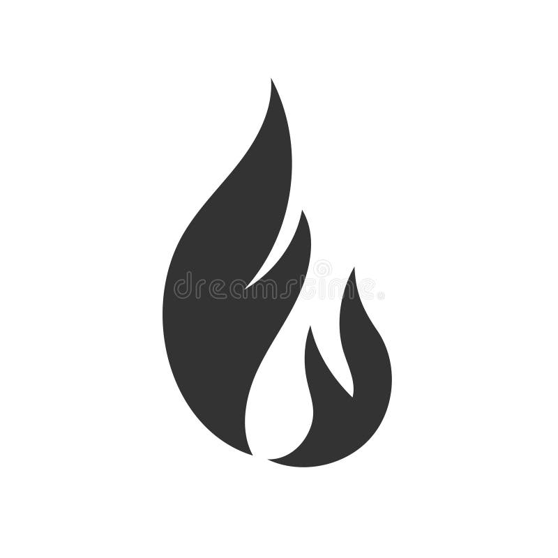 Símbolo De Logotipo De Fogo Negro Símbolo Logotipo Símbolo Logotipo ícone  Modelo Vetor De Design Em Fundo Branco Ilustração do Vetor - Ilustração de  incêndio, vapor: 252650715