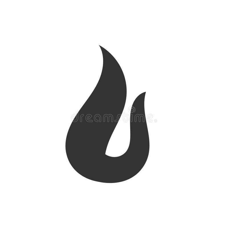 Símbolo De Logotipo De Fogo Negro Símbolo Logotipo Símbolo Logotipo ícone  Modelo Vetor De Design Em Fundo Branco Ilustração do Vetor - Ilustração de  incêndio, vapor: 252650715