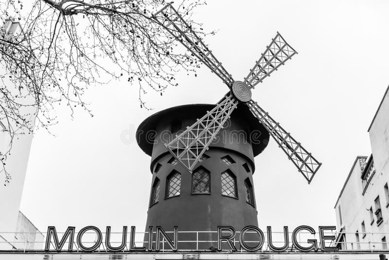 Símbolo De Moulin Rouge De París Foto editorial - Imagen de ...