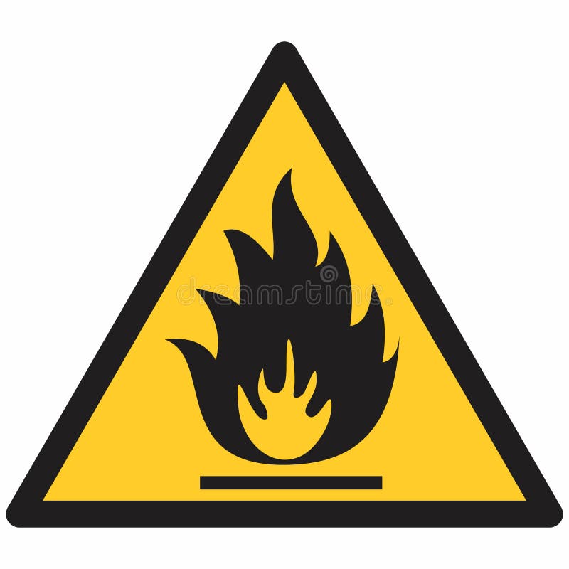 Sinal Inflamável, ícone Do Fogo, Símbolo Do Perigo Ilustração do Vetor -  Ilustração de vetor, alerta: 141356357