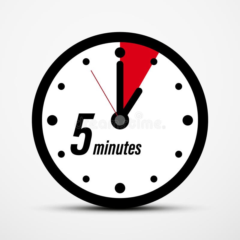 Símbolo De Relógio Preto 5 Segundos 5 Minutos Ou 1 Hora Ilustração Stock -  Ilustração de cronômetro, preto: 246376684