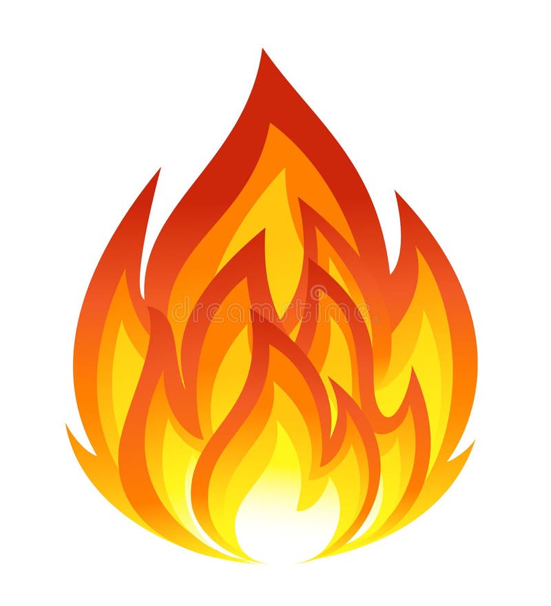 Ícone preto do fogo ilustração do vetor. Ilustração de sinal - 118439296
