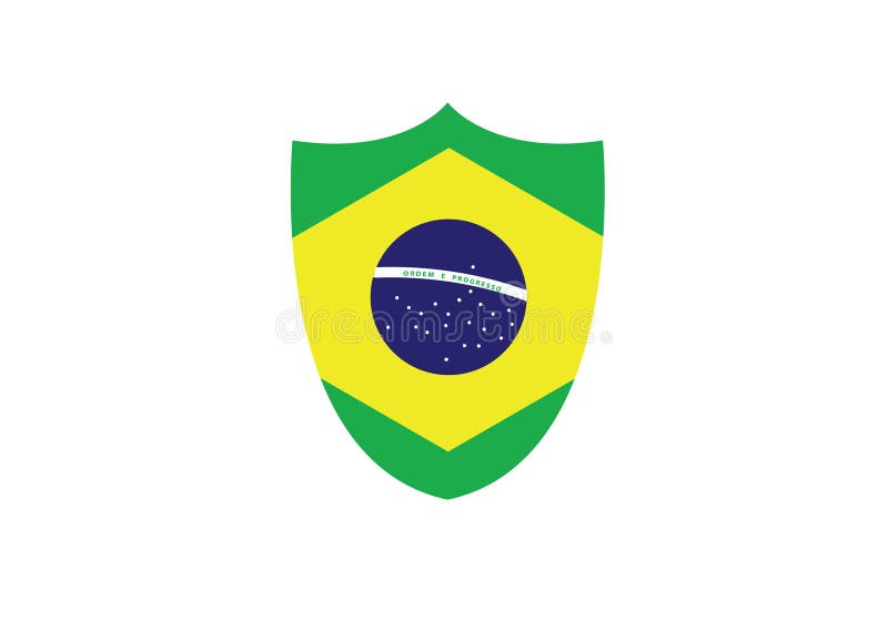 Forma Do Coração Brasil Símbolo Do Amor Símbolo Nacional Bandeira Emblema  Do País Ilustração do Vetor - Ilustração de jogo, forma: 184509190
