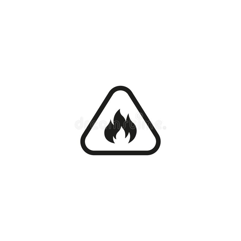 Sinal Inflamável, ícone Do Fogo, Símbolo Do Perigo Ilustração do Vetor -  Ilustração de vetor, alerta: 141356357