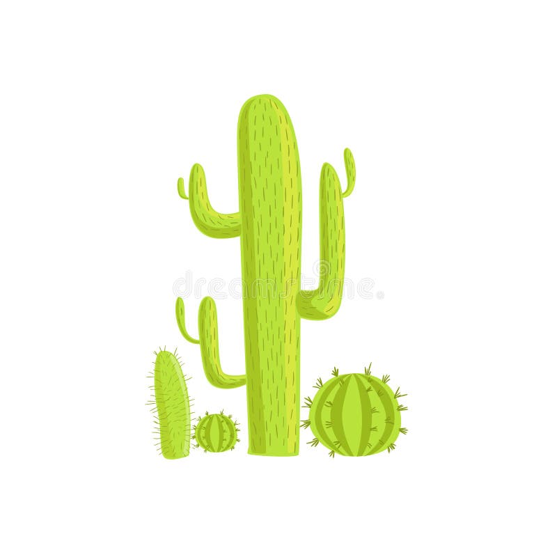 Cacto Planta Símbolo Tradicional Da Ilustração Vetorial Do Desenho Animado  México Ilustração do Vetor - Ilustração de cactos, areia: 211451320