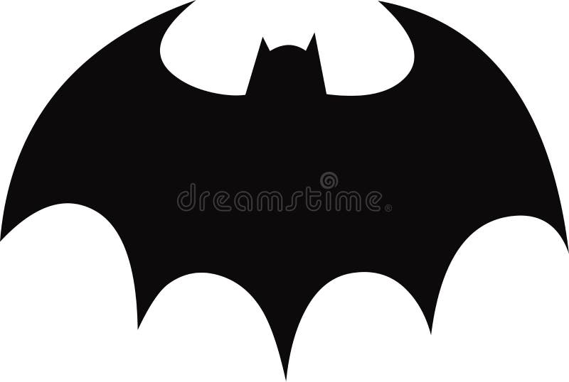 Símbolo negro de Batman imagen de archivo editorial. Ilustración de  bateador - 111769809