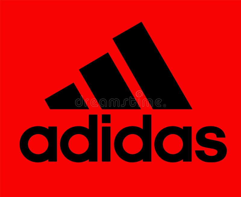 Símbolo Negro Del Logo De Adidas Con El Nombre De La Ropa Icono De Diseño Abstracto Imagen editorial Ilustración de adidas, deporte: 253453220