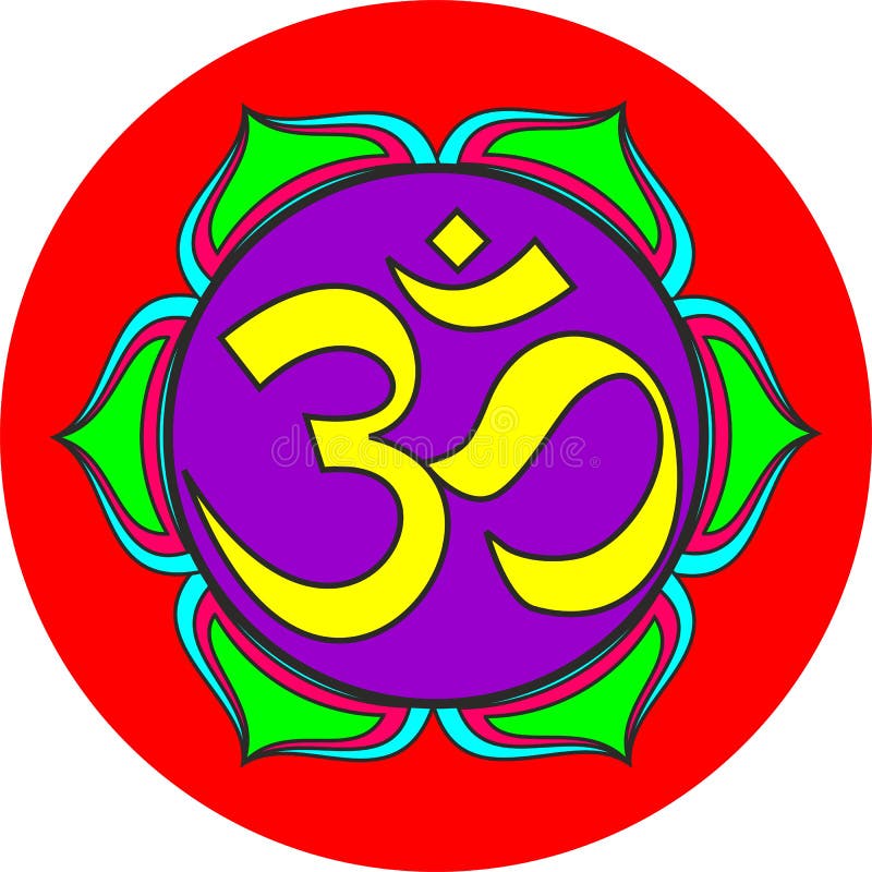 Poster c/ Moldura Símbolo Om O Som do Universo Chakra Yoga