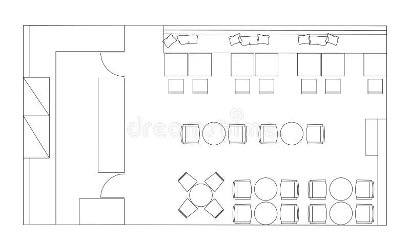 Pessoas, em, restaurante, apartamento, ícones, jogo