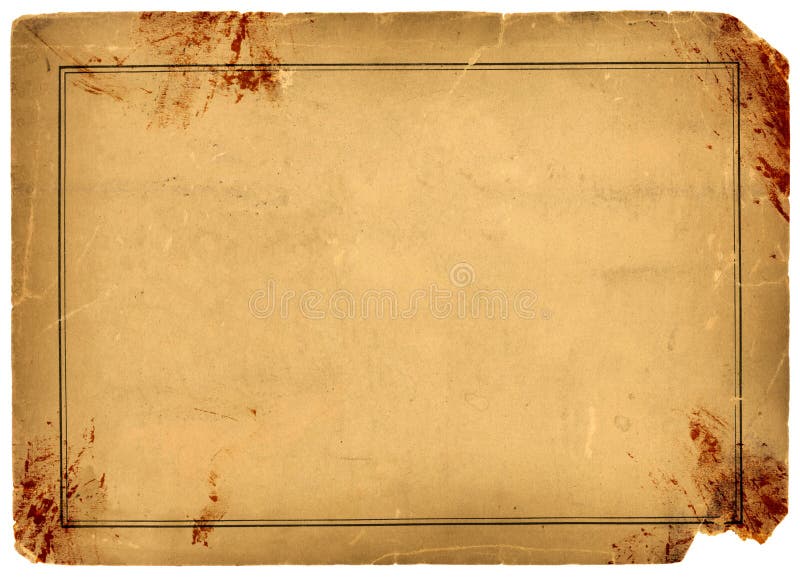 Blood Stained Antique Parchment Paper Stock Photo - Image of poster