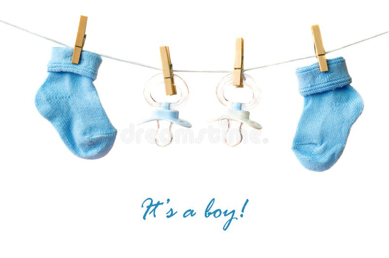 It's a boy! stock image
