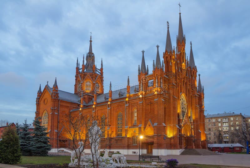 Moscow, Russia, Roman Catholic Cathedral of the Immaculate Conception of the blessed virgin Mary.