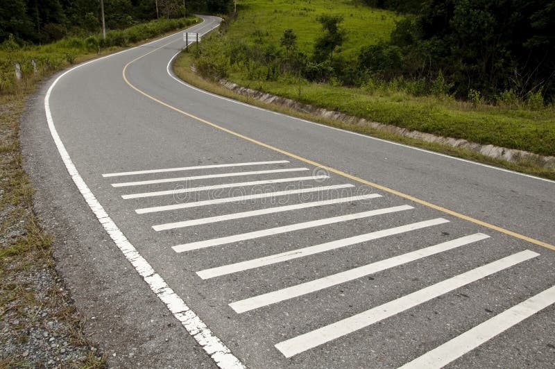 S Curve and cross walk way