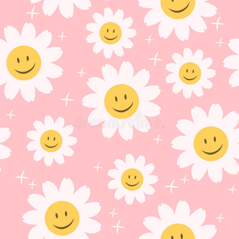 Pink Boho Daisy Wrapping Paper