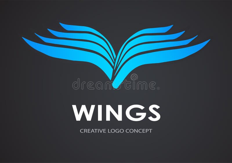 S'envole le vecteur de logo illustration libre de droits S'envole le vecteur de logo illustration libre de droits