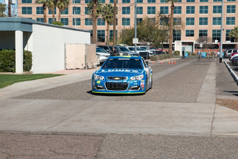 ` S Jimmie Johnson Day de NASCAR no Arizona foto de stock royalty free ` S Jimmie Johnson Day de NASCAR no Arizona foto de stock royalty free