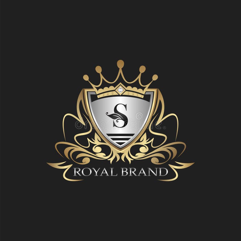 Y Letter Gold Shield Logo. Elegant Vector Logo Badge Template with ...
