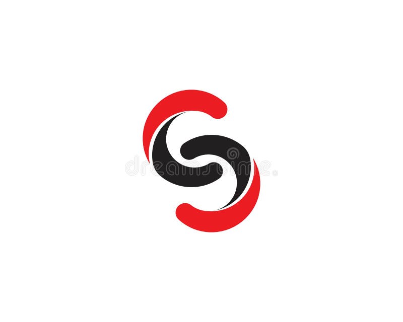 S letter infinity icon logo vector illustration