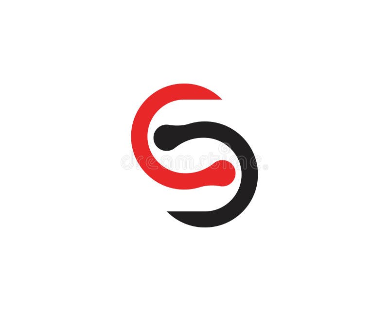 S letter infinity icon logo royalty free illustration