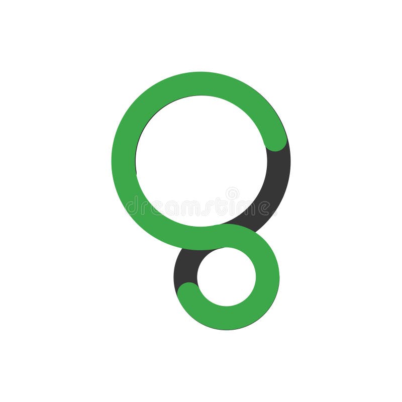 S Letter Infinity logo vector element. Letter logo template royalty free illustration