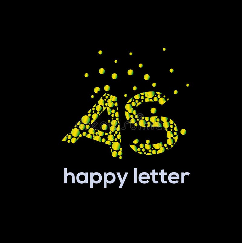 A and S Letters Water Bubbles Letter Vector Logo Stock Vector