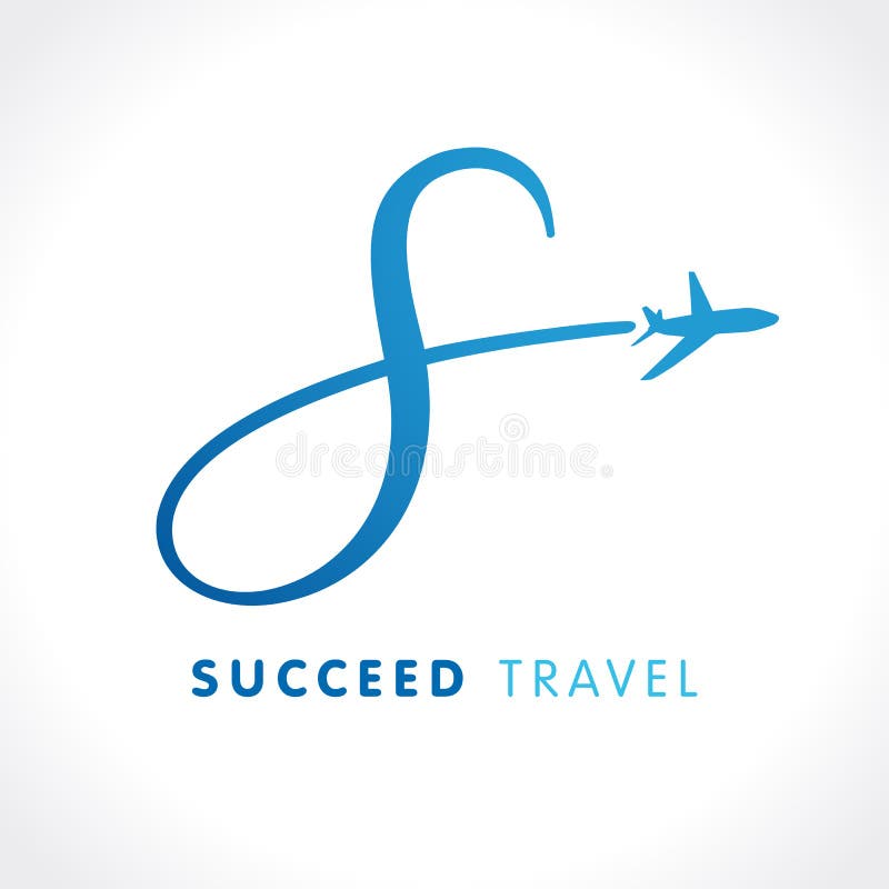 S listu sukcesu podróży firmy logo royalty ilustracja S listu sukcesu podróży firmy logo royalty ilustracja