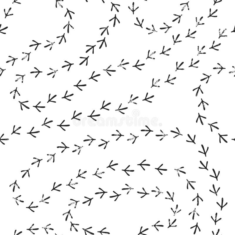 S?ml?s modell f?r f?gelfotsp?r royaltyfri illustrationer S?ml?s modell f?r f?gelfotsp?r royaltyfri illustrationer