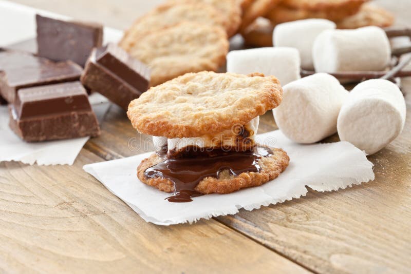 S'mores Caseiros imagens de stock royalty free