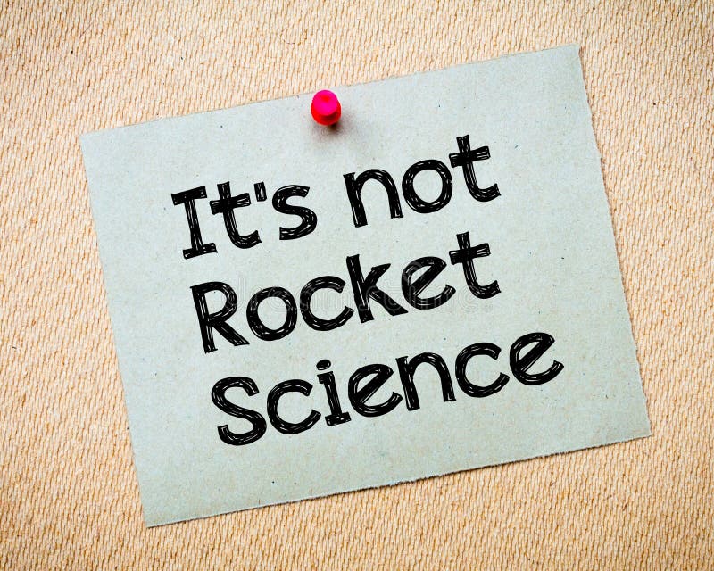 It S Not Rocket Science Stock Photo Image Of Blue Rocket 14061694