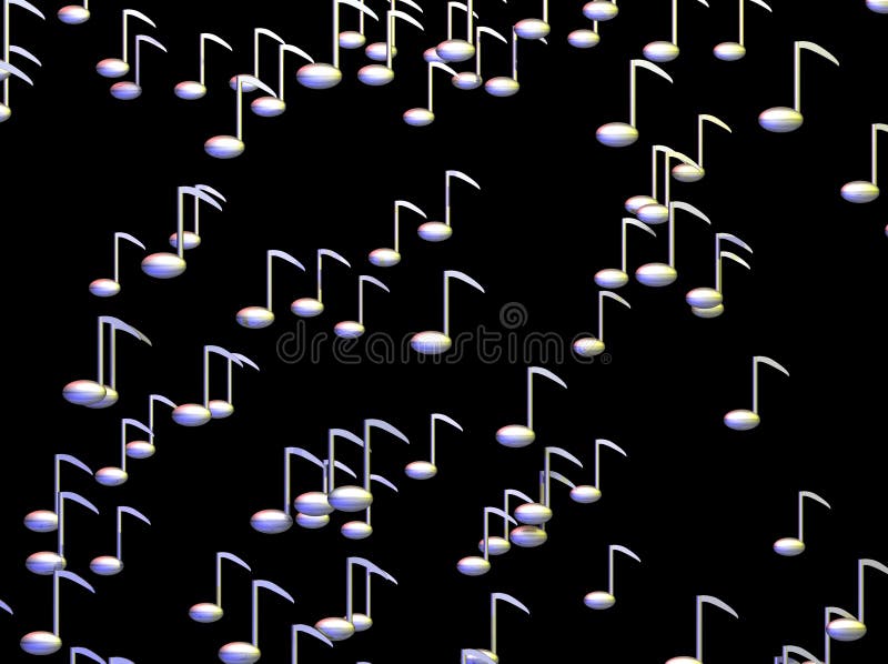 Musical Notes Raining Stock Illustrations 10 Musical Notes Raining