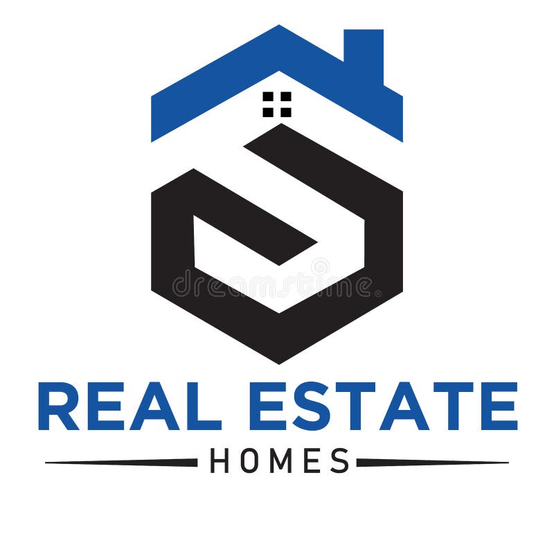 S Real Estate Logo Design Simple Stock Vector Illustration of estate