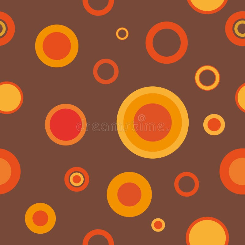 Mẫu hoa văn trơn màu nâu cam phong cách nhạc thập niên 70 vô cùng độc đáo và sáng tạo với hình tròn! Chỉ cần một cái nhìn, bạn sẽ cảm nhận được sự hài lòng khi sở hữu bộ ảnh nền độc đáo này.