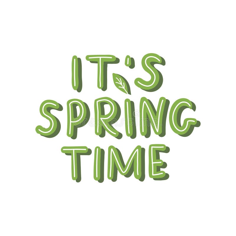 Spring time Lettering.