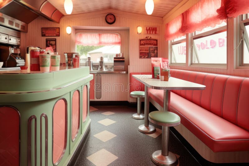 America Style 1950s Vinyl Leather Restaurant Booth Seating, Restaurant Booth  Set for Sale, Retro American Diner - China Cafe Booth, Booth Seating