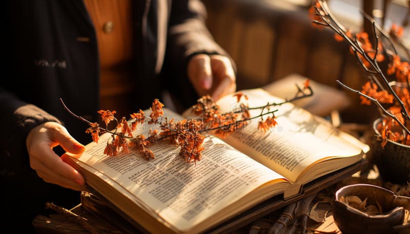 Sabiduría cristiana estudiando el aprendizaje biblia amor celebrando la espiritualidad generada por ai fotos de archivo libres de regalías