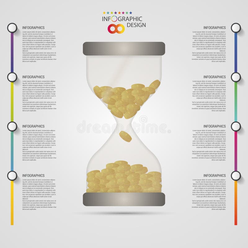 sablier Descripteur de conception d'Infographics Concept moderne d'affaires Illustration de vecteur illustration stock sablier Descripteur de conception d'Infographics Concept moderne d'affaires Illustration de vecteur illustration stock