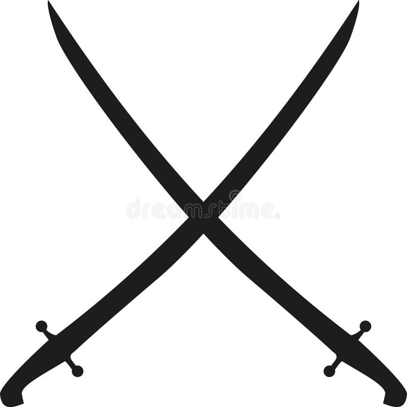 Crossed Sword - Vector Illustration Stock Vector by ©baavli 29211579
