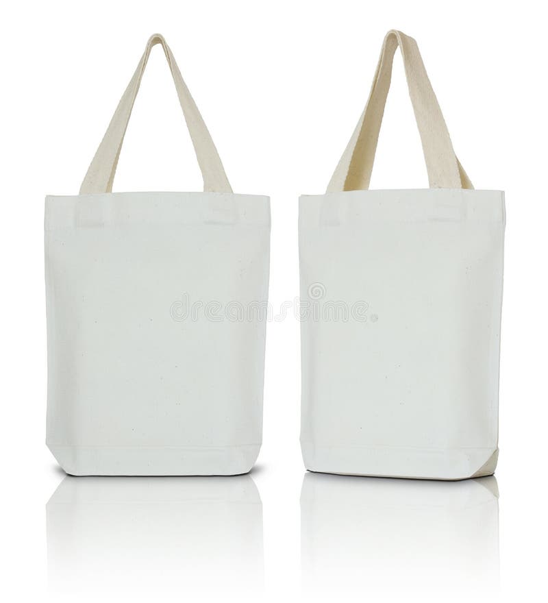 Sac blanc de tissu photographie stock libre de droits Sac blanc de tissu photographie stock libre de droits