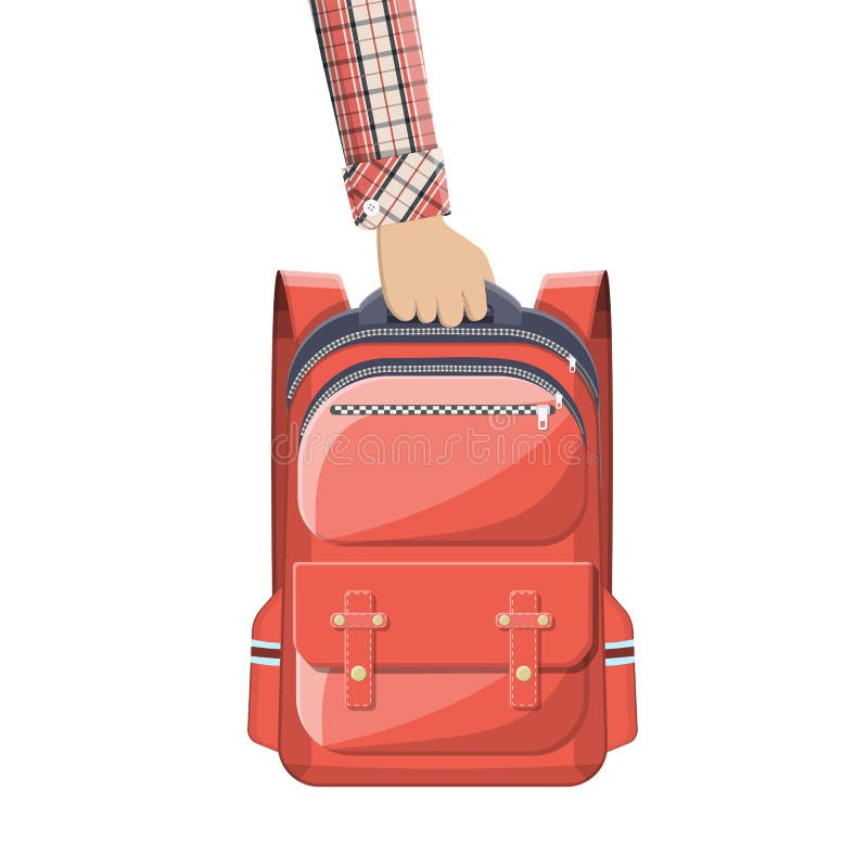 Sac à dos coloré d'école à disposition illustration stock Sac à dos coloré d'école à disposition illustration stock