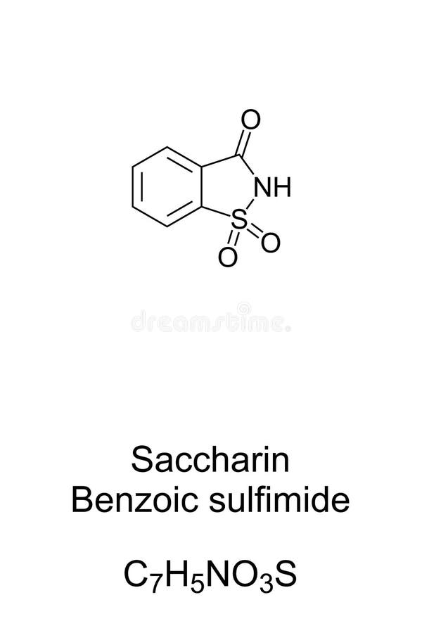 Saccharin 3D model stock illustration. Illustration of artificial
