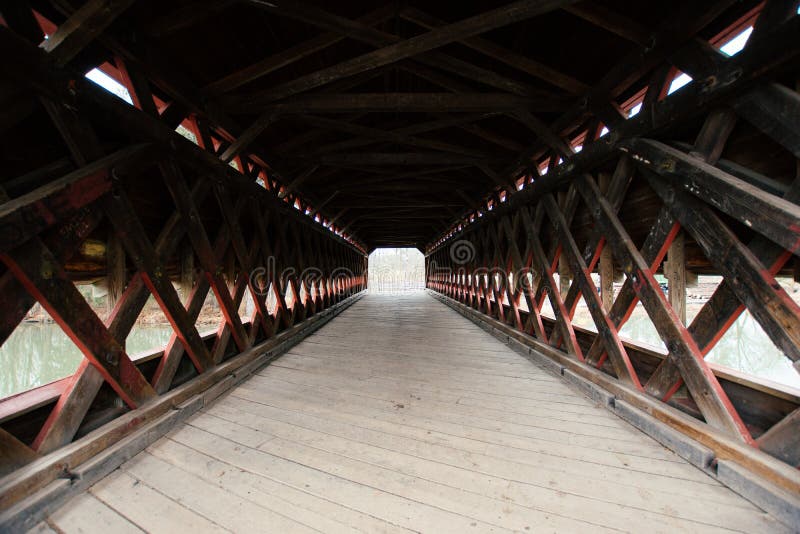 Sachs Covered Bridge in Gettysburg, Pennsylvania on a Moody Day