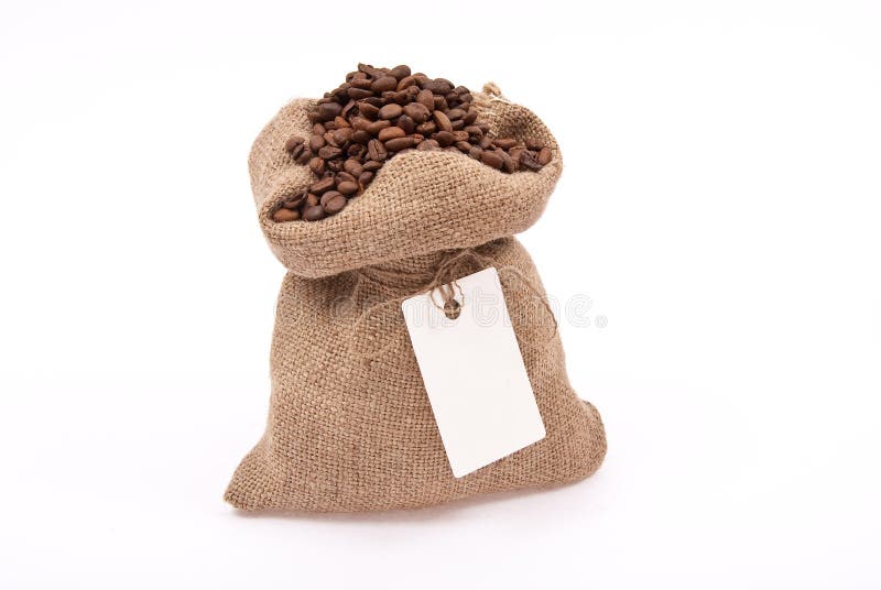 Sack with coffee bean