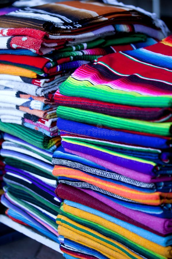 Sack of Mexican blankets stock photography Sack of Mexican blankets stock photography