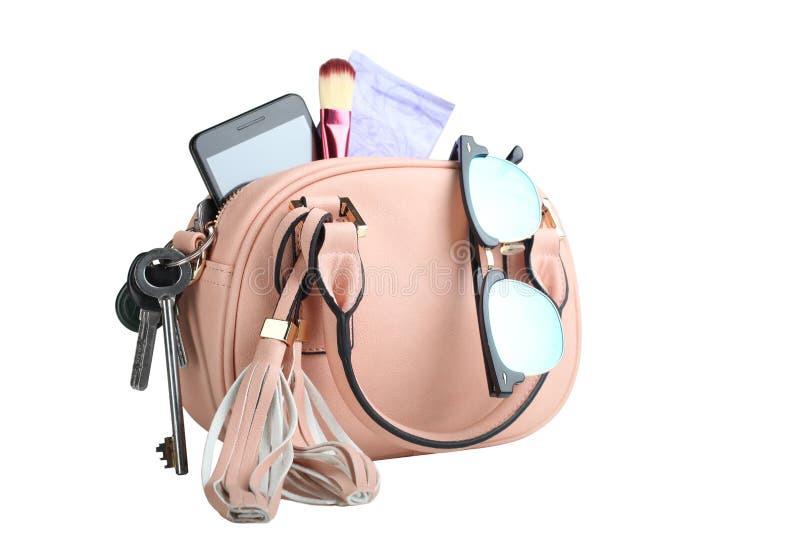 Mala rosa feminina fotografia de stock royalty free