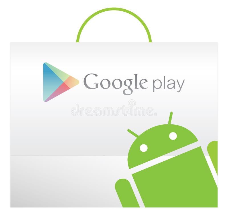 Saco do jogo de Google com textura de Andriod ilustração do vetor Saco do jogo de Google com textura de Andriod ilustração do vetor