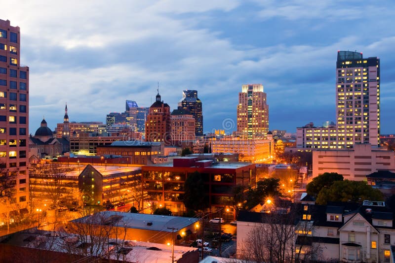 Sacramento at night stock photography Sacramento at night stock photography