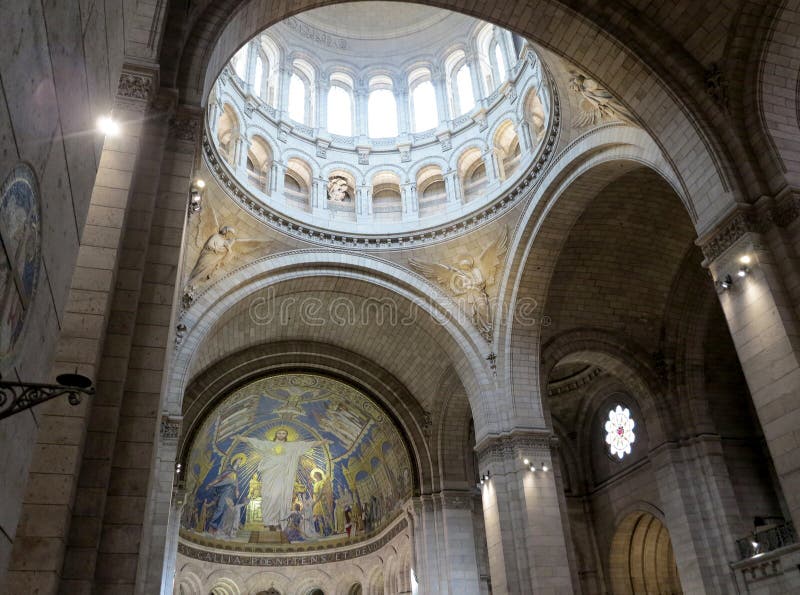 Innenraum Sacre Coeur stockbild. Bild von inside, innen - 30284661