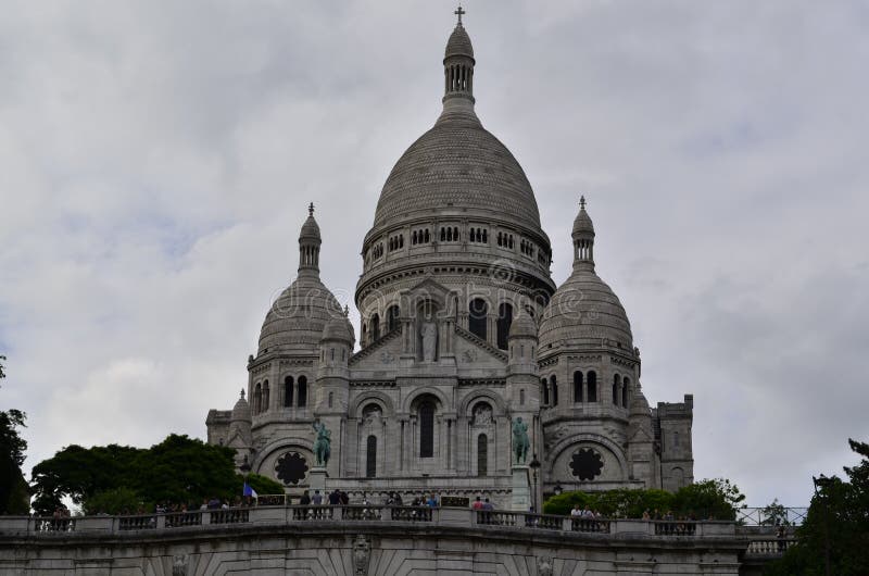 Sacre Coeur, Montmatre Paris França Detalhes da fachada imagens de stock royalty free Sacre Coeur, Montmatre Paris França Detalhes da fachada imagens de stock royalty free