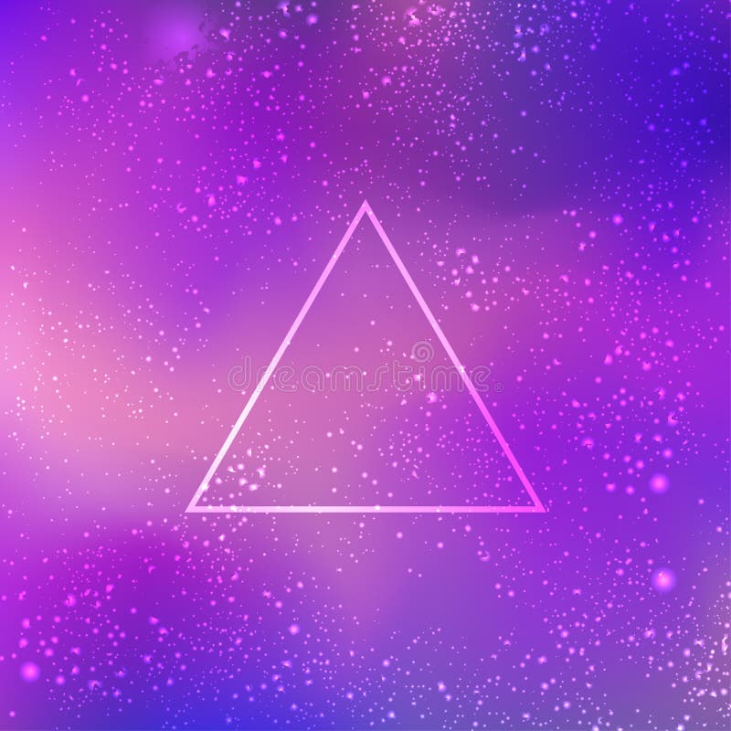 Sacred geometry forms on space background, shapes of lines, logo royalty free illustration Sacred geometry forms on space background, shapes of lines, logo royalty free illustration
