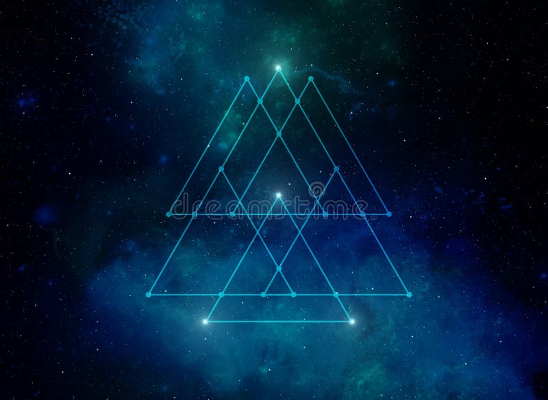 Sacred geometry web banner. Math, nature, and spirituality in nature. The formula of nature